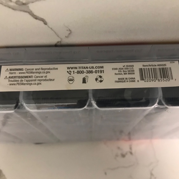 Titan Universal Push Pin Retainer Kit with Removal Tool 240 Pieces NIP - Picture 3 of 4